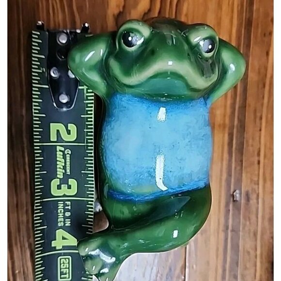 Frog Figures, Three Different. Collectible, Decorative. Pond, Garden, Planter - Picture 10 of 12